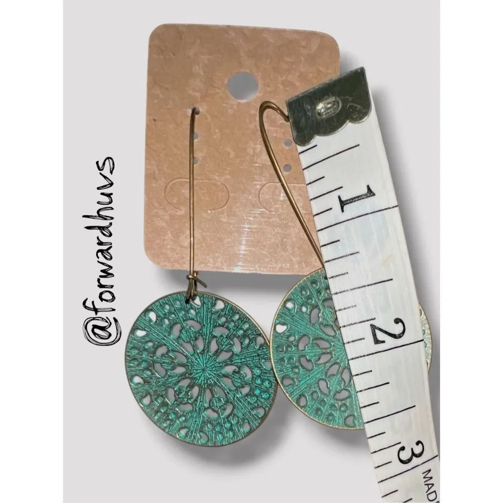 New Old Stock Fashion Jewelry Filigree Earrings